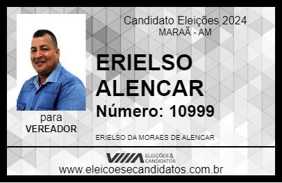 Candidato ERIELSO ALENCAR 2024 - MARAÃ - Eleições