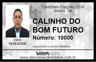 Candidato CARLINHO DO BOM FUTURO 2024 - MARAÃ - Eleições