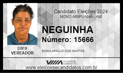 Candidato NEGUINHA 2024 - NOVO ARIPUANÃ - Eleições