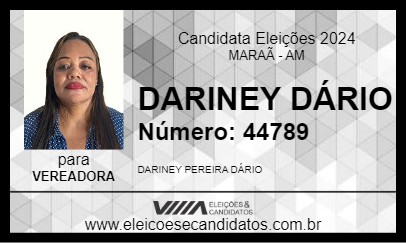 Candidato DARINEY DÁRIO 2024 - MARAÃ - Eleições