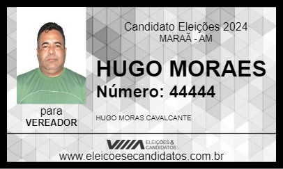 Candidato HUGO MORAES 2024 - MARAÃ - Eleições