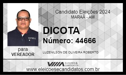 Candidato DICOTA 2024 - MARAÃ - Eleições