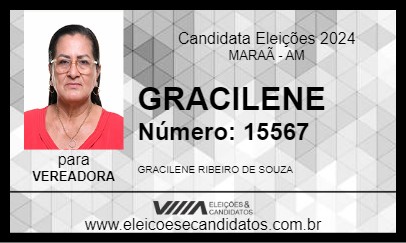 Candidato GRACILENE 2024 - MARAÃ - Eleições