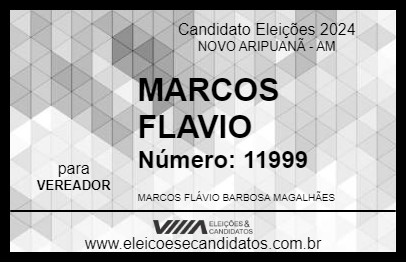 Candidato MARCOS FLAVIO 2024 - NOVO ARIPUANÃ - Eleições