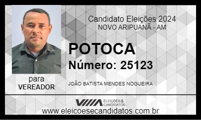 Candidato POTOCA 2024 - NOVO ARIPUANÃ - Eleições