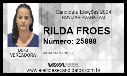 Candidato RILDA FROES 2024 - NOVO ARIPUANÃ - Eleições