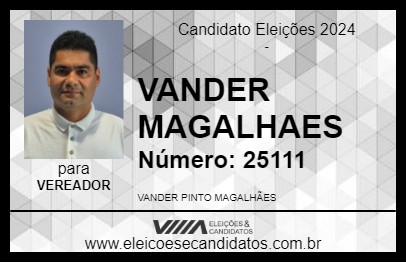 Candidato VANDER MAGALHAES 2024 - NOVO ARIPUANÃ - Eleições