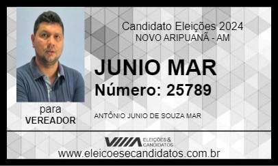 Candidato JUNIO MAR 2024 - NOVO ARIPUANÃ - Eleições