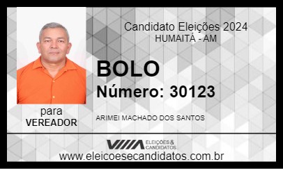 Candidato BOLO 2024 - HUMAITÁ - Eleições