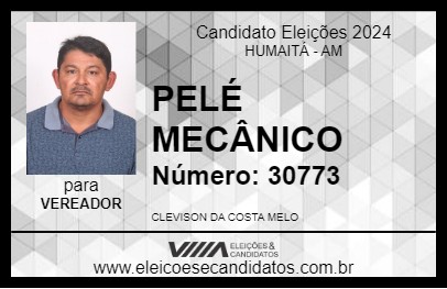 Candidato PELÉ MECÂNICO 2024 - HUMAITÁ - Eleições