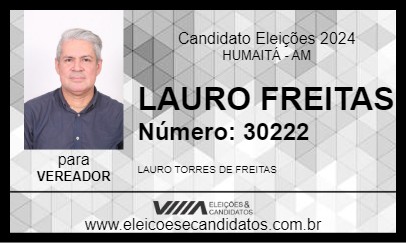 Candidato LAURO FREITAS 2024 - HUMAITÁ - Eleições