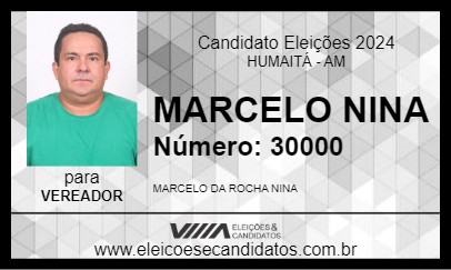 Candidato MARCELO NINA 2024 - HUMAITÁ - Eleições