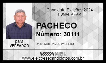 Candidato PACHECO 2024 - HUMAITÁ - Eleições