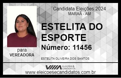 Candidato ESTELITA DO ESPORTE 2024 - MARAÃ - Eleições