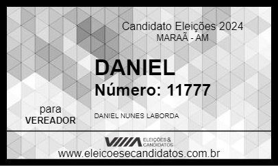 Candidato DANIEL 2024 - MARAÃ - Eleições