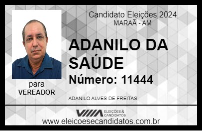 Candidato ADANILO DA SAÚDE 2024 - MARAÃ - Eleições