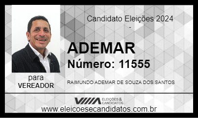 Candidato ADEMAR DE SOUZA 2024 - MARAÃ - Eleições