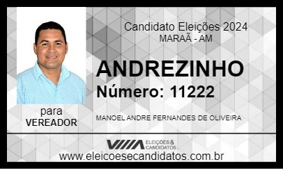 Candidato ANDREZINHO 2024 - MARAÃ - Eleições