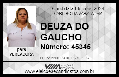 Candidato DEUZA DO GAUCHO 2024 - CAREIRO DA VÁRZEA - Eleições