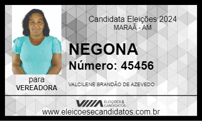 Candidato NEGONA 2024 - MARAÃ - Eleições