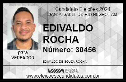 Candidato EDIVALDO ROCHA 2024 - SANTA ISABEL DO RIO NEGRO - Eleições