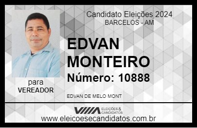 Candidato EDVAN MONTEIRO 2024 - BARCELOS - Eleições