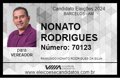 Candidato NONATO RODRIGUES 2024 - BARCELOS - Eleições