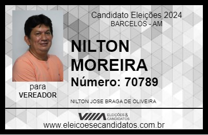 Candidato NILTON MOREIRA 2024 - BARCELOS - Eleições