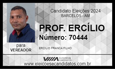 Candidato PROF. ERCÍLIO 2024 - BARCELOS - Eleições