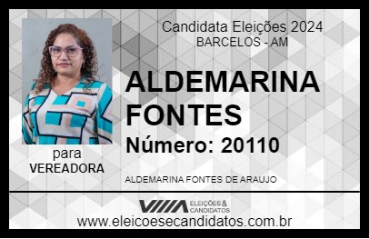 Candidato ALDEMARINA FONTES 2024 - BARCELOS - Eleições