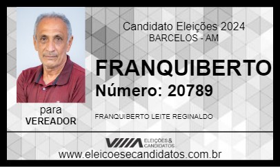 Candidato FRANQUIBERTO 2024 - BARCELOS - Eleições