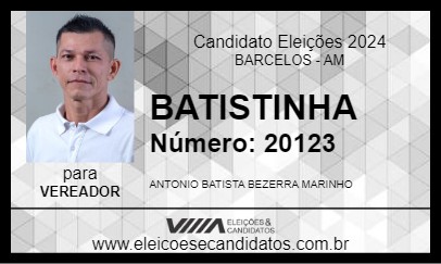 Candidato BATISTINHA 2024 - BARCELOS - Eleições