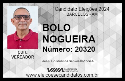 Candidato BOLO NOGUEIRA 2024 - BARCELOS - Eleições