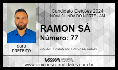 Candidato RAMON SÁ 2024 - NOVA OLINDA DO NORTE - Eleições