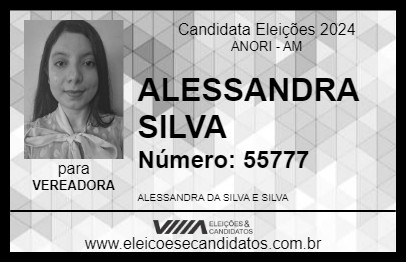 Candidato ALESSANDRA SILVA 2024 - ANORI - Eleições