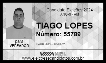 Candidato TIAGO LOPES 2024 - ANORI - Eleições