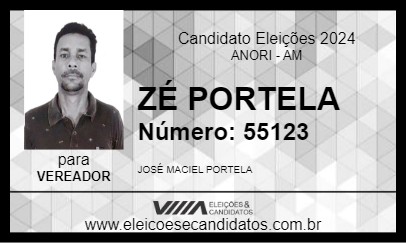 Candidato ZÉ PORTELA 2024 - ANORI - Eleições