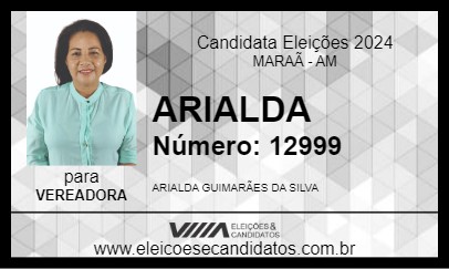 Candidato ARIALDA 2024 - MARAÃ - Eleições