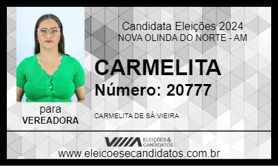 Candidato CARMELITA 2024 - NOVA OLINDA DO NORTE - Eleições