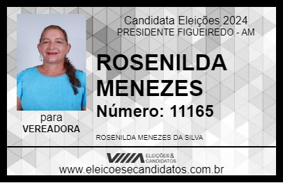 Candidato ROSENILDA MENEZES 2024 - PRESIDENTE FIGUEIREDO - Eleições