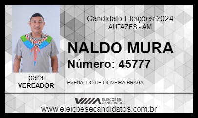 Candidato NALDO MURA 2024 - AUTAZES - Eleições