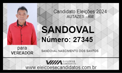 Candidato SANDOVAL 2024 - AUTAZES - Eleições