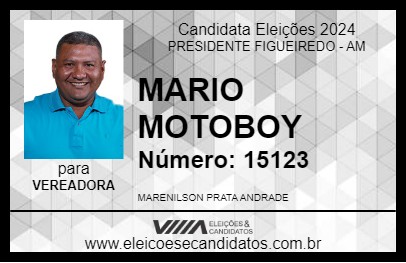 Candidato MARIO MOTOBOY 2024 - PRESIDENTE FIGUEIREDO - Eleições