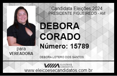 Candidato DEBORA CORADO 2024 - PRESIDENTE FIGUEIREDO - Eleições