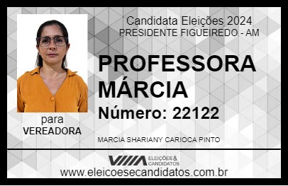 Candidato SHARA CARIOCA 2024 - PRESIDENTE FIGUEIREDO - Eleições