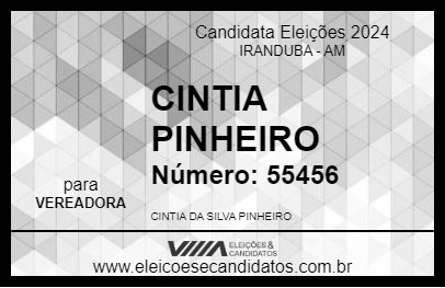 Candidato CINTIA PINHEIRO 2024 - IRANDUBA - Eleições