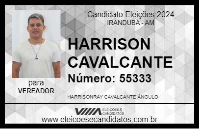 Candidato HARRISON CAVALCANTE 2024 - IRANDUBA - Eleições