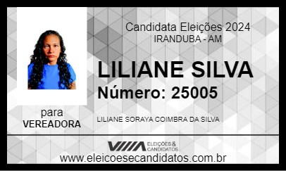 Candidato LILIANE SILVA  2024 - IRANDUBA - Eleições