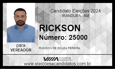 Candidato RICKSON 2024 - IRANDUBA - Eleições