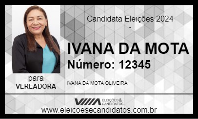 Candidato IVANA DA MOTA 2024 - NOVA OLINDA DO NORTE - Eleições